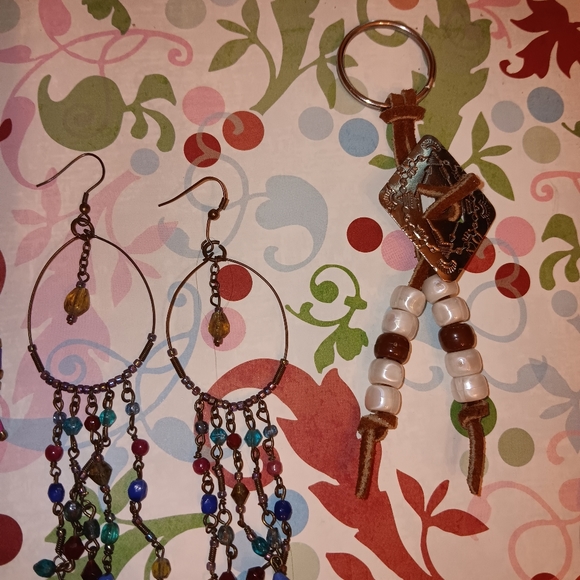 💕5 for 25$ SET OF 4 BOHO SOUTHWESTERN BOHEMIAN COLORFUL BEADED JEWELRY - Picture 6 of 16